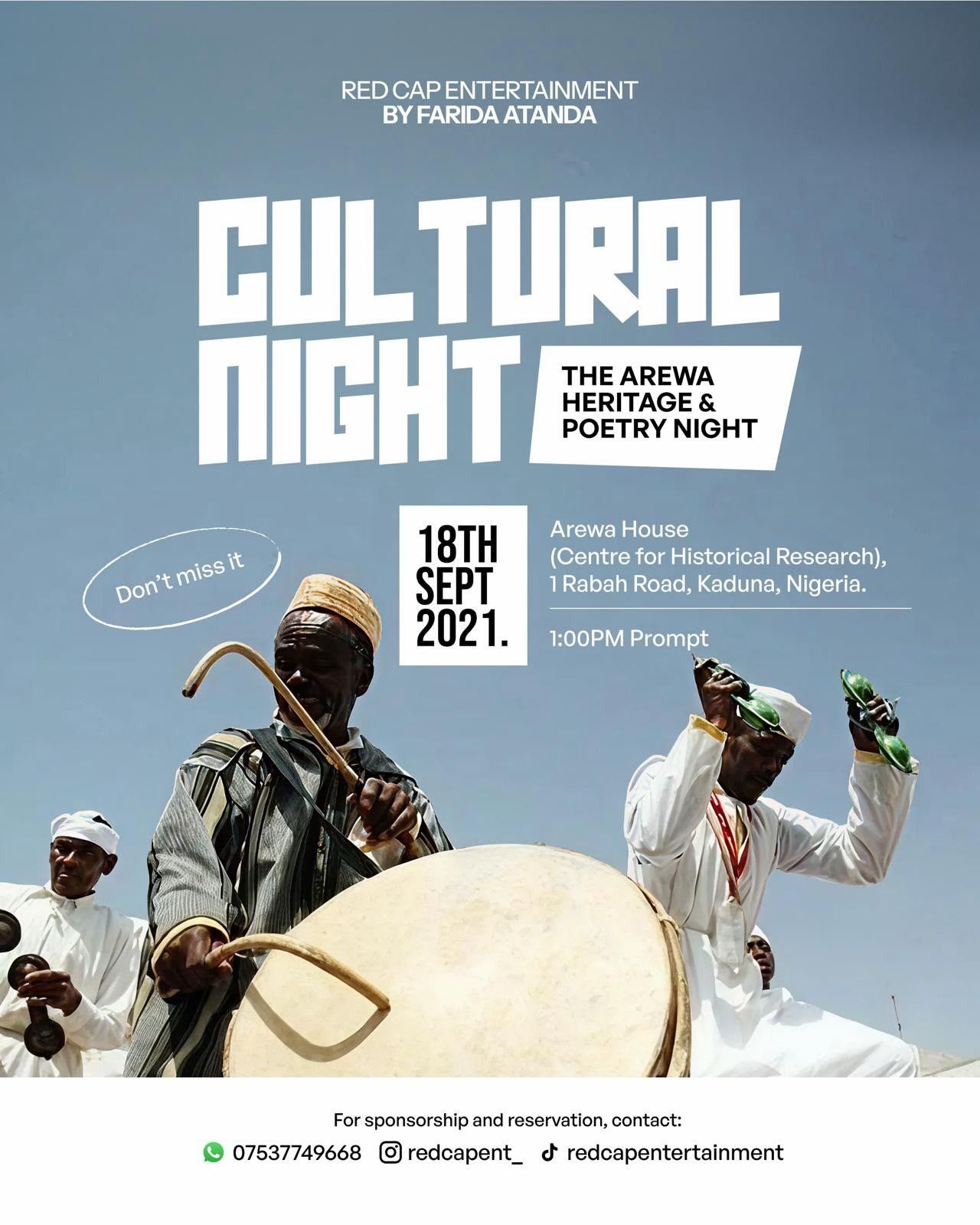 Cultural Night - Arewa Heritage & Poetry Night